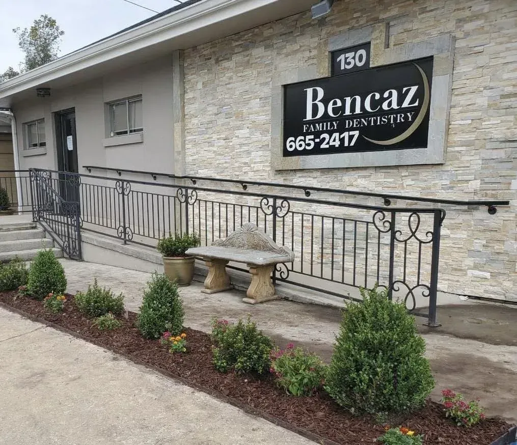Exterior of Bencaz Family Dentistry at 130 N. Hummell Street in Denham Springs